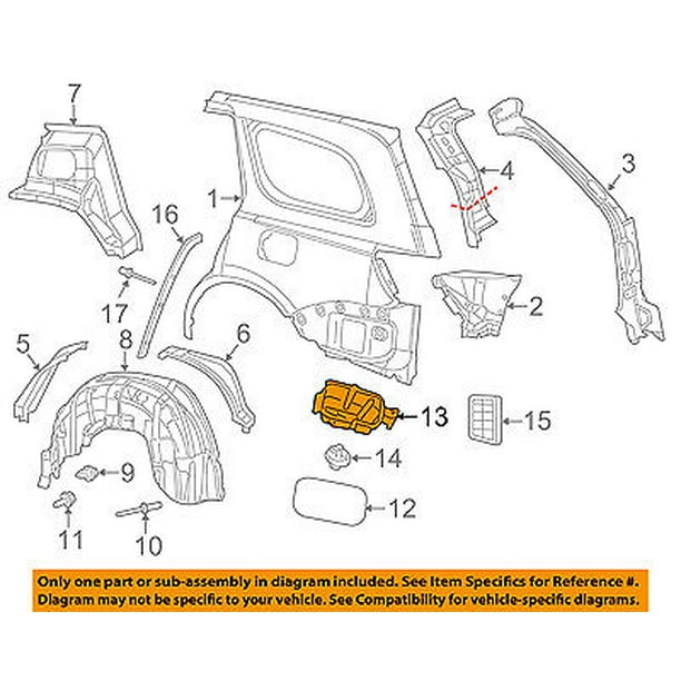 68156453AF Fuel Filler Housing Genuine Chrysler 68156453AF Fuel Filler Housing Genuine Chrysler
